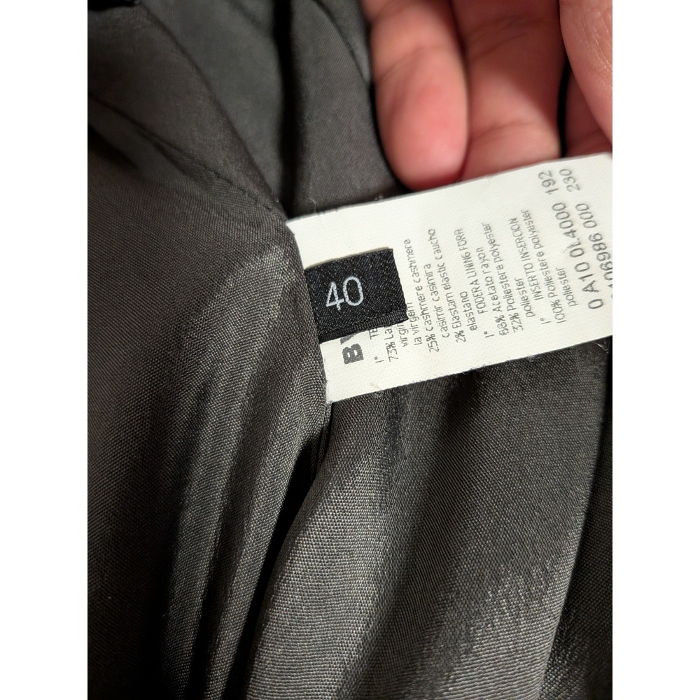 Les Copains Grey Virgin Wool Cashmere Blend Pencil Skirt Made in Italy Size 40 - Picture 13 of 14